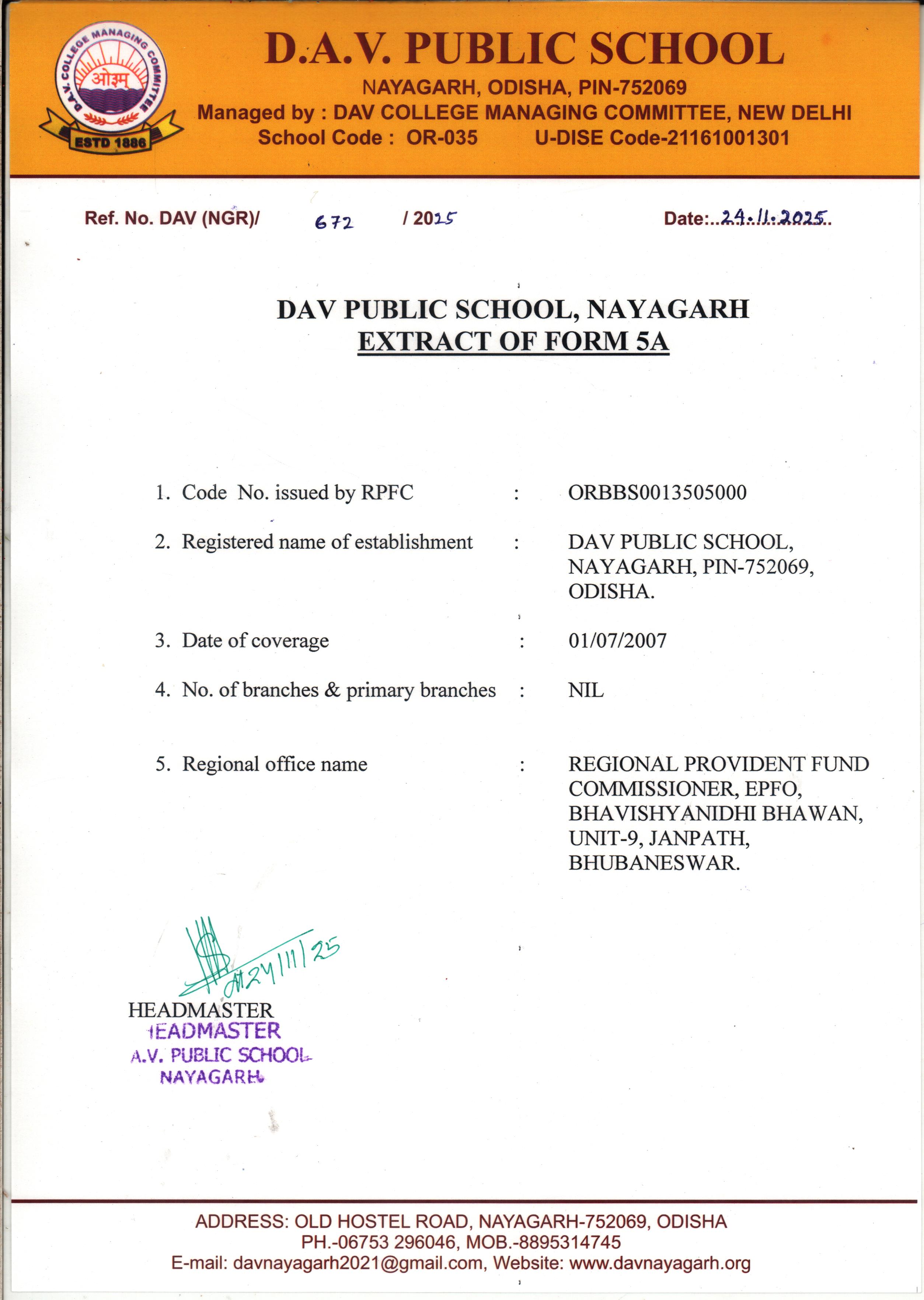 WELCOME TO DAV PUBLIC SCHOOL, NAYAGARH